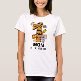 Cute Vild One Jungle Animal Safari Zoo Mamma T-Shi T Shirt