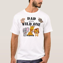 Cute Vild One Jungle Safari Animal Pappa