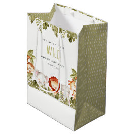 Cute Vild Tropical Safari Animals Baby Shower