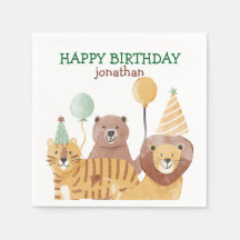 Cute Vilda djur Birthday