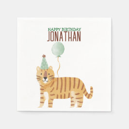 Cute Vilda djur Birthday Pappersservett