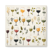 Cute vin kopp magnet