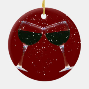 Cute Vin Land Julafton Ornament