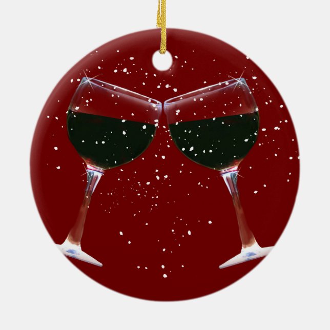 Cute Vin Land Julafton Ornament (Baksidan)