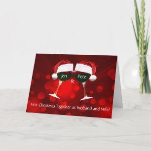 Cute Vin, som var gift med första julen Kort