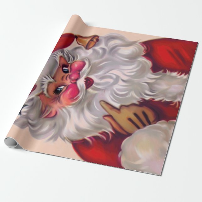 Cute vinage jultomten 2 presentpapper (Utrullad)