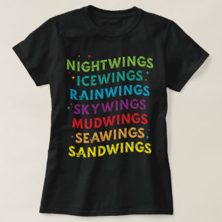 Cute Vingar of Fire Dragon Fantasy Wof Bok Series T Shirt