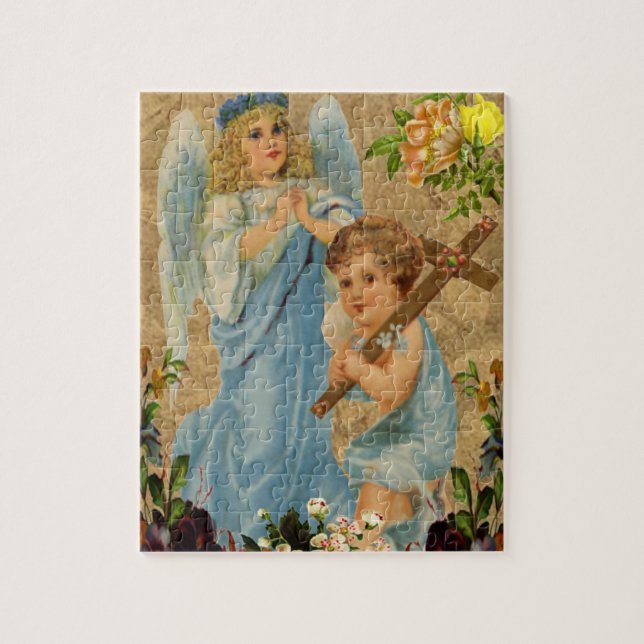 Cute Vintage Angel Children Pussel (Vertikal)