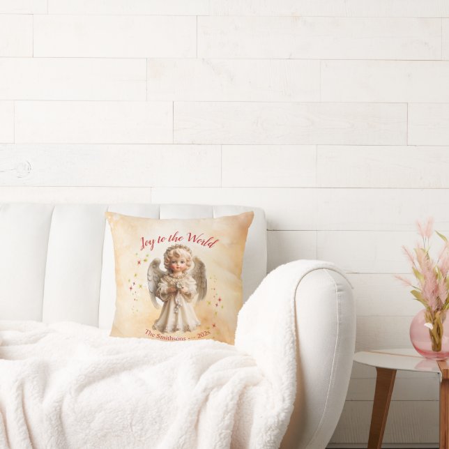 Cute Vintage Angel-jul Kudde (Soffa)