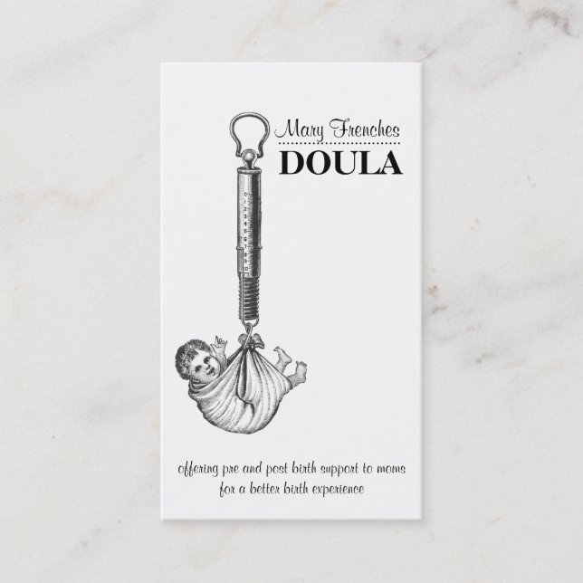 Cute Vintage Baby  Doula Midfru (Framsida)