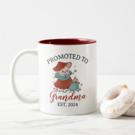 Cute-Vintage befordrad till Grandma-Personlig Två-Tonad Mugg