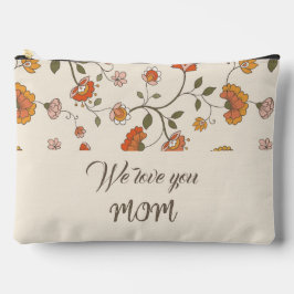 Cute vintage blommigt Rustik rosa Vi kärlek er Mam