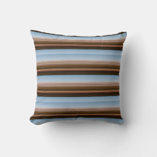 Cute vintage blue brun rand kudde