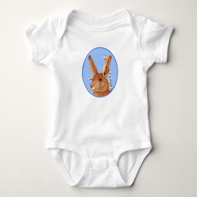 Cute Vintage Bunny Vår Tröja (Framsida)