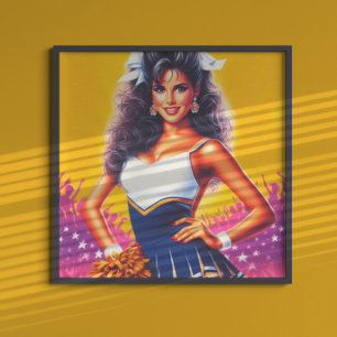 Cute Vintage CheerLedare Poster