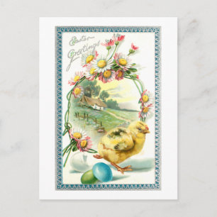 Cute Vintage Chick, Påskägg och Daisy Vykort