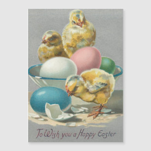 Cute Vintage-Chickar och Påskägg