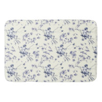 Cute Vintage Cupid Angel Blue Blommigt Toile