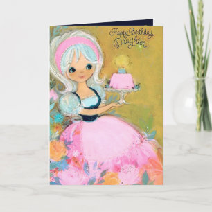 Cute-vintage-dotterdotter-Födelsedagsfest Kort