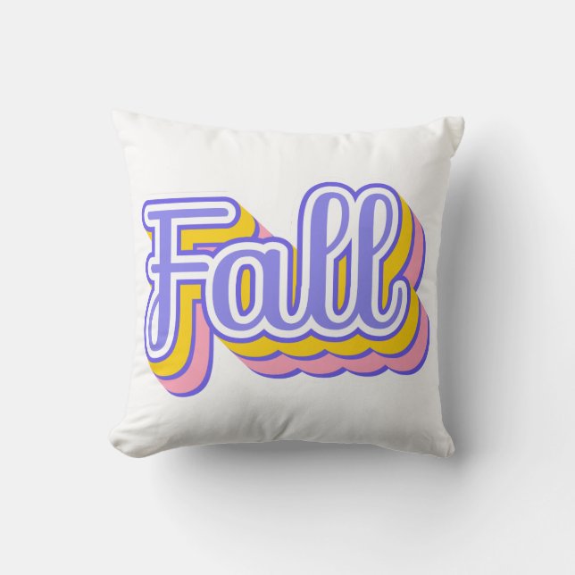 Cute Vintage Fall Kudde (Framsida)