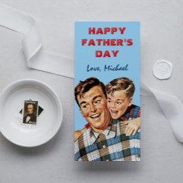 Cute Vintage från Son Lycklig Fars dag Hälsning