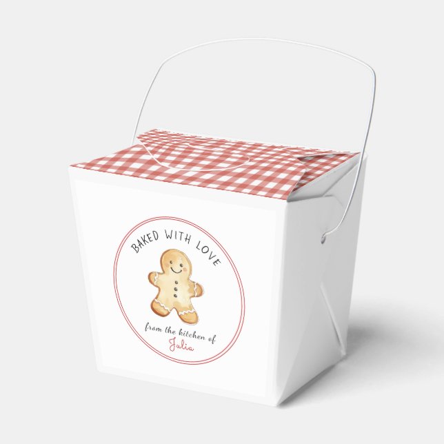 Cute vintage Ginger cookie man Presentaskar (Framsidan Sidan)