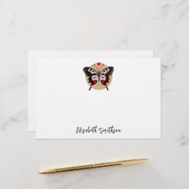 Cute Vintage Grunge Butterfly and Hearards Add Nam Brevpapper