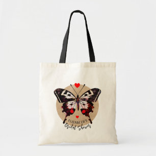 Cute Vintage Grunge Butterfly and Hearards Add Nam Tygkasse