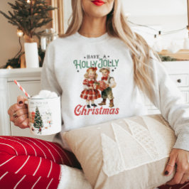 Cute Vintage har en glädjande jul T Shirt