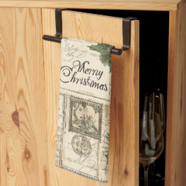 Cute Vintage Inspired jul Kitchen Towel Kökshandduk