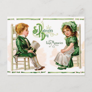 Cute Vintage Irish St. Patrick's Day Vykort