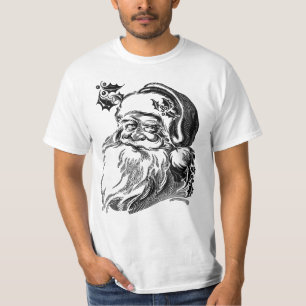Cute Vintage Jultomten White Beard T Shirt