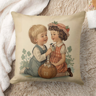 Cute Vintage Kids Kudde