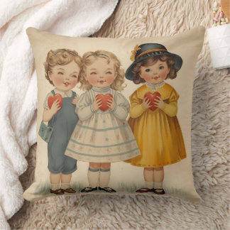 Cute Vintage Kids Kudde
