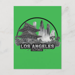 Cute Vintage Los Angeles City California USA Vykort