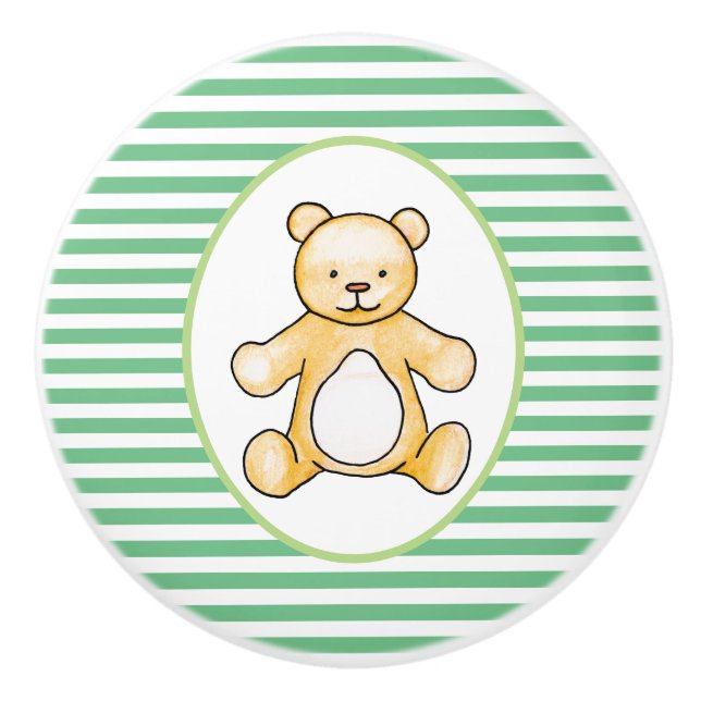 Cute vintage nalle teckning knopp (Framsidan)