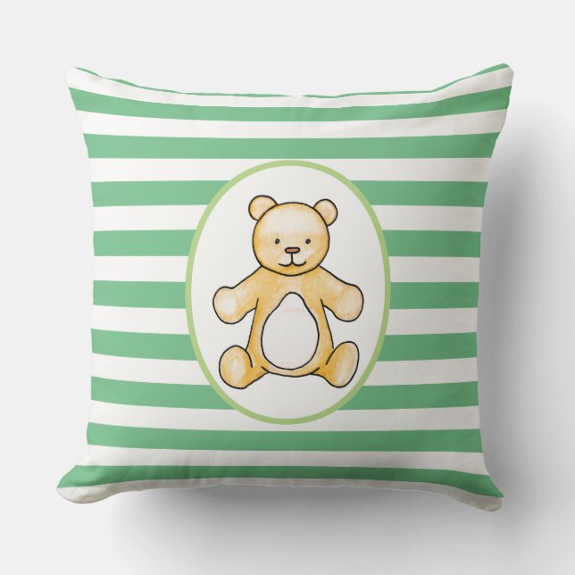 Cute vintage nalle teckning kudde (Framsida)