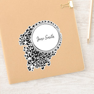 Cute vintage namn eller logotyp klistermärken