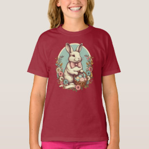 Cute, vintage, Påskhare/ägg/basket T Shirt