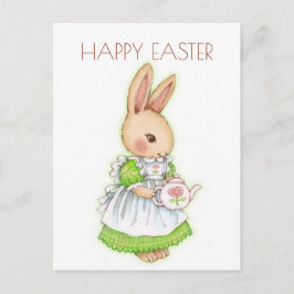 Cute Vintage Påskhare Rabbit Vykort