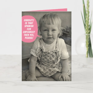 Cute Vintage Photo-Cardio är spanska för Muffinsar Kort