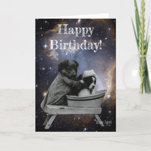 Cute Vintage Puppies in Bath Kort
