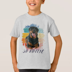 Cute Vintage Rottie Rottweiler Hund Animal Pet Kär T Shirt