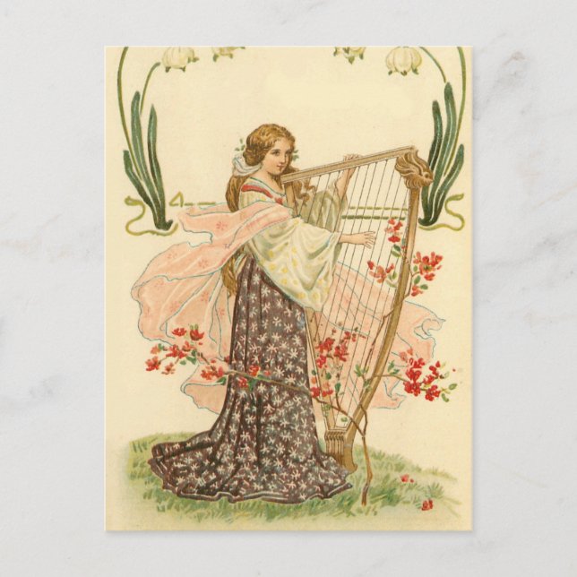 Cute vintage Saint patrick's day vykort (Framsida)