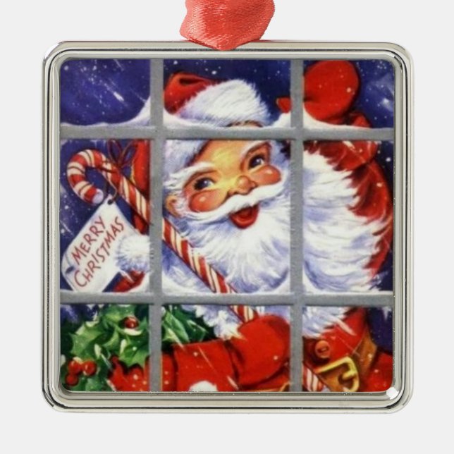 Cute Vintage Santa Ornament (Framsidan)
