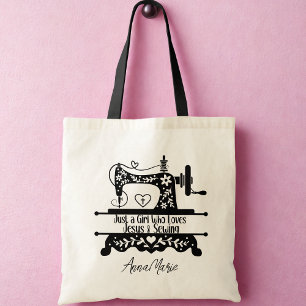 Cute Vintage Sewing Maskin Tygkasse