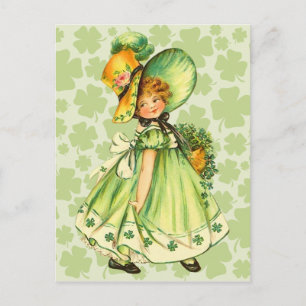 Cute Vintage St. Patrick's Day Postcard Vykort