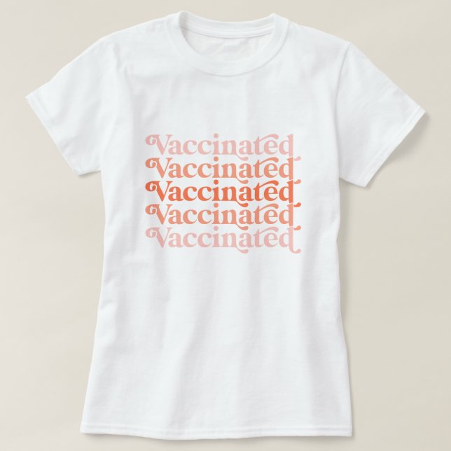 Cute Vintage Stil vaccinerad T Shirt (Design framsida)