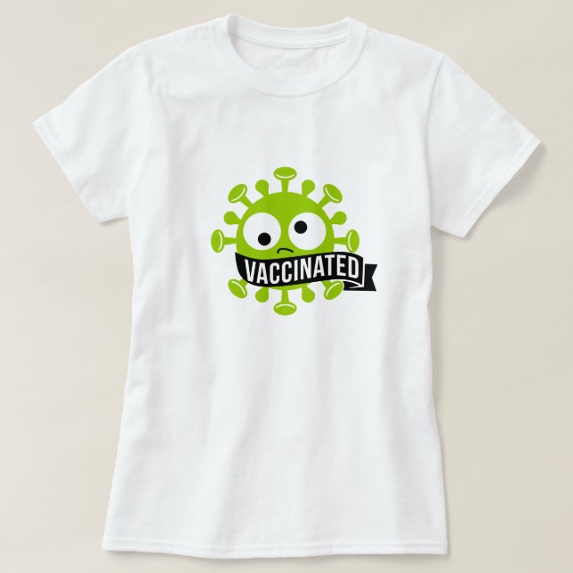 Cute Vintage Stil vaccinerad T-Shirt (Design framsida)