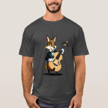 Cute vintage tecknad coyote shirt piccolo-musik